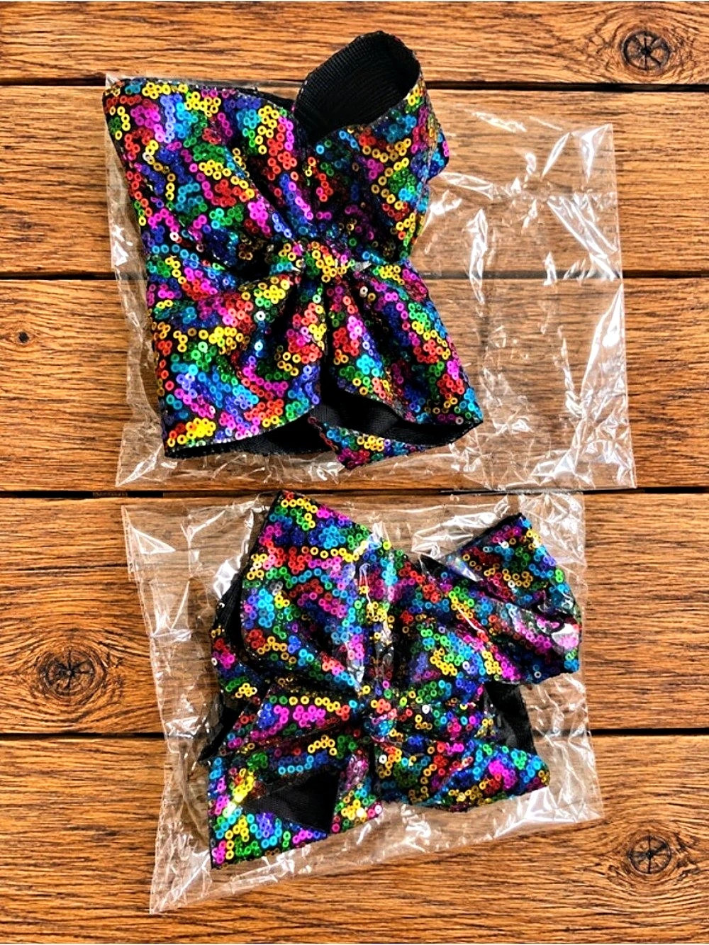 Multicolor Sequin bows new